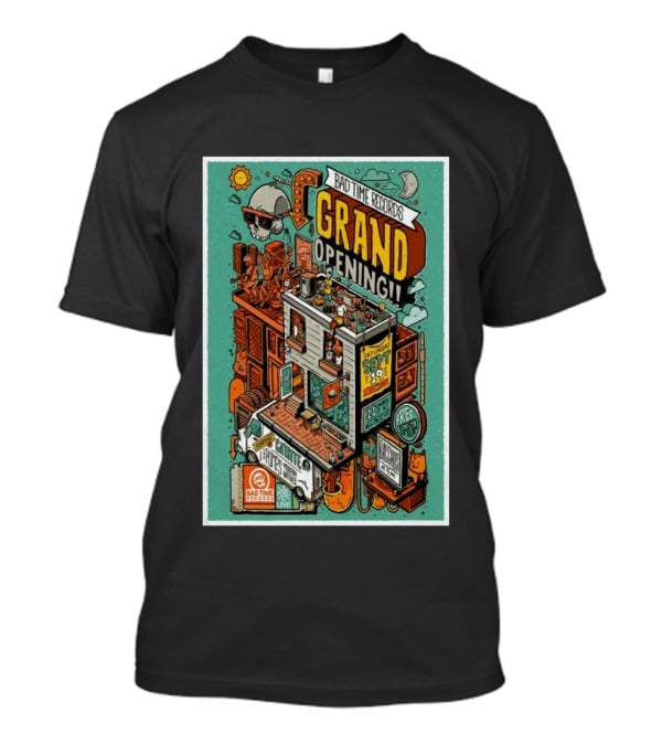 Bad Time Records Grand Opening New Paltz NY September 19 Free Show T-Shirt