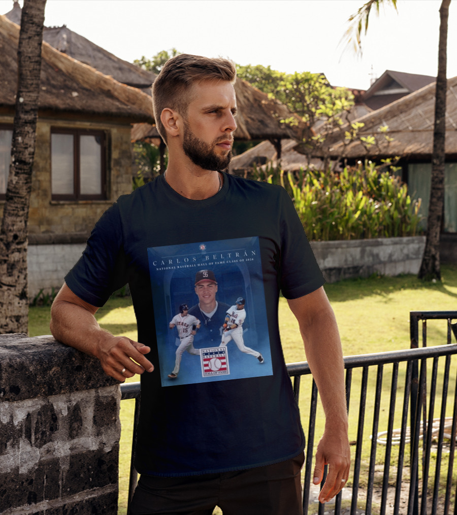 Carlos Beltrán National Baseball Hall Of Fame Class Of 2026 Induction MLB Star Recognition T-Shirt