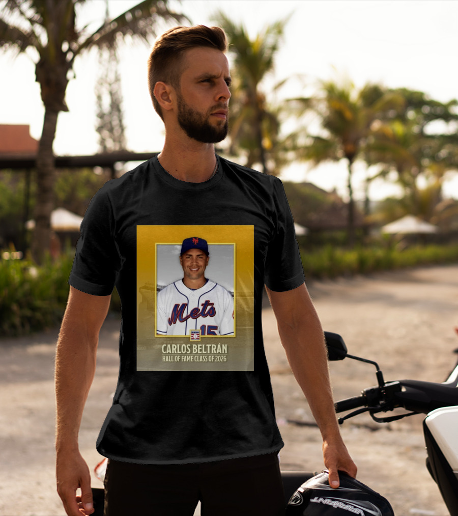 Carlos Beltrán Mets Hall Of Fame Class Of 2026 Induction T-Shirt