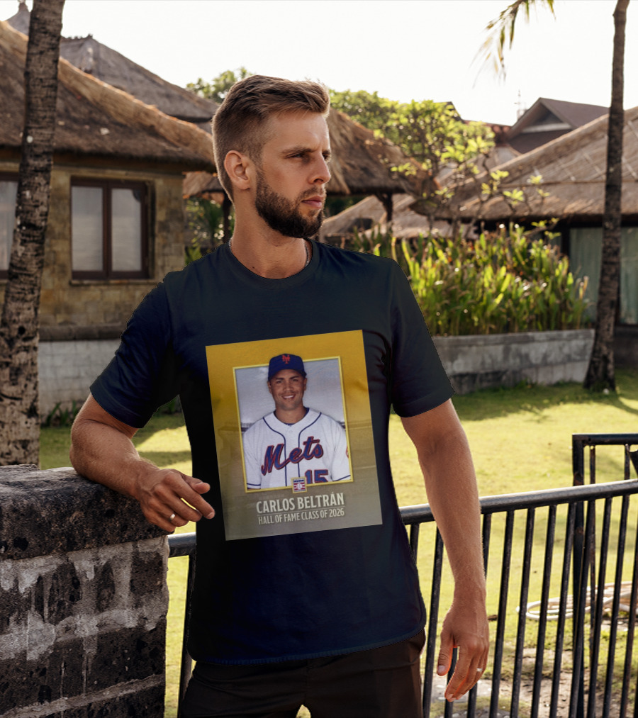 Carlos Beltrán Mets Hall Of Fame Class Of 2026 Induction T-Shirt