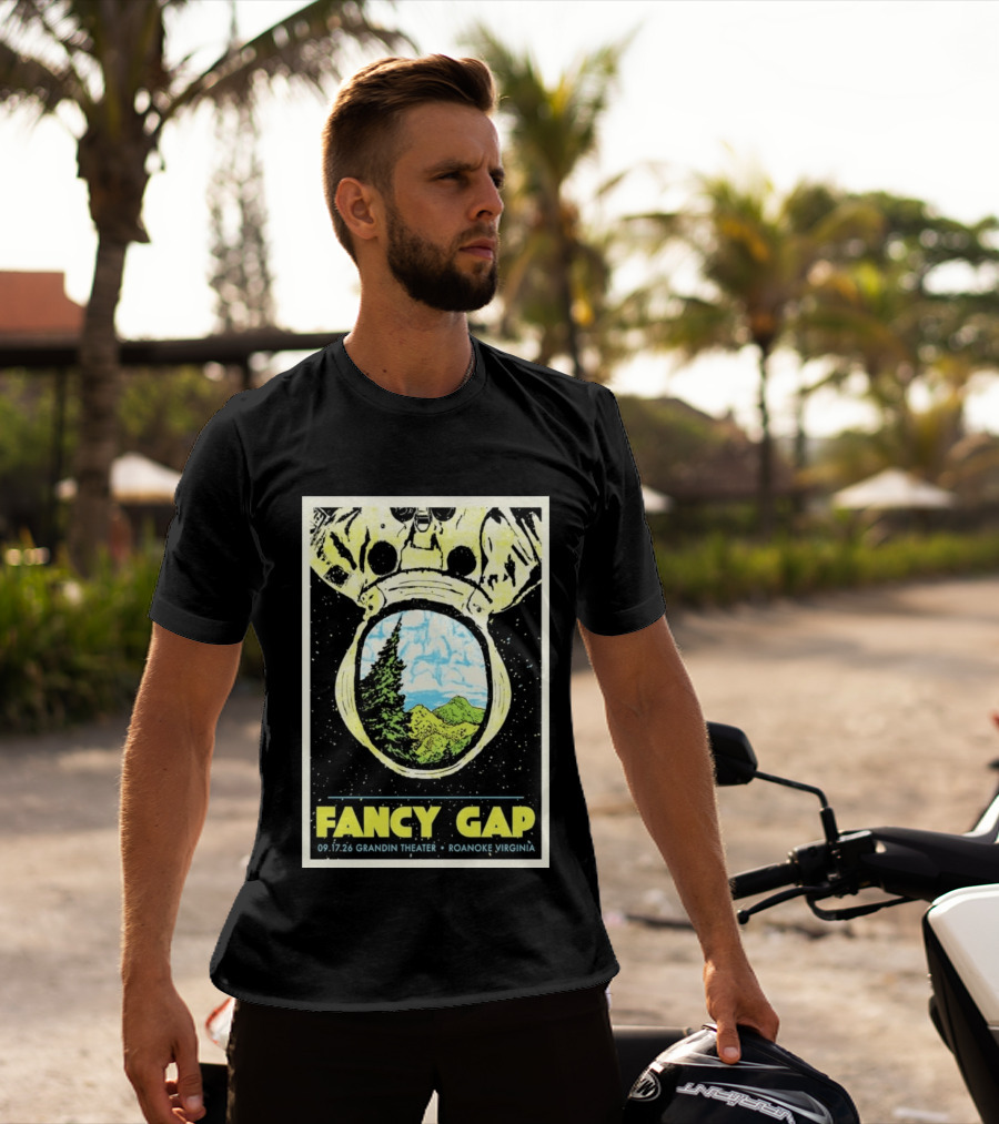 Fancy Gap 09.17.26 Grandin Theater Roanoke Virginia Astronaut Scenic Vista T-Shirt