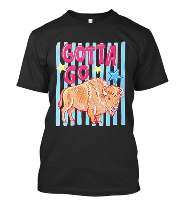 Gotta Go Buffalo Stars Stripes Wildlife Bison T-Shirt