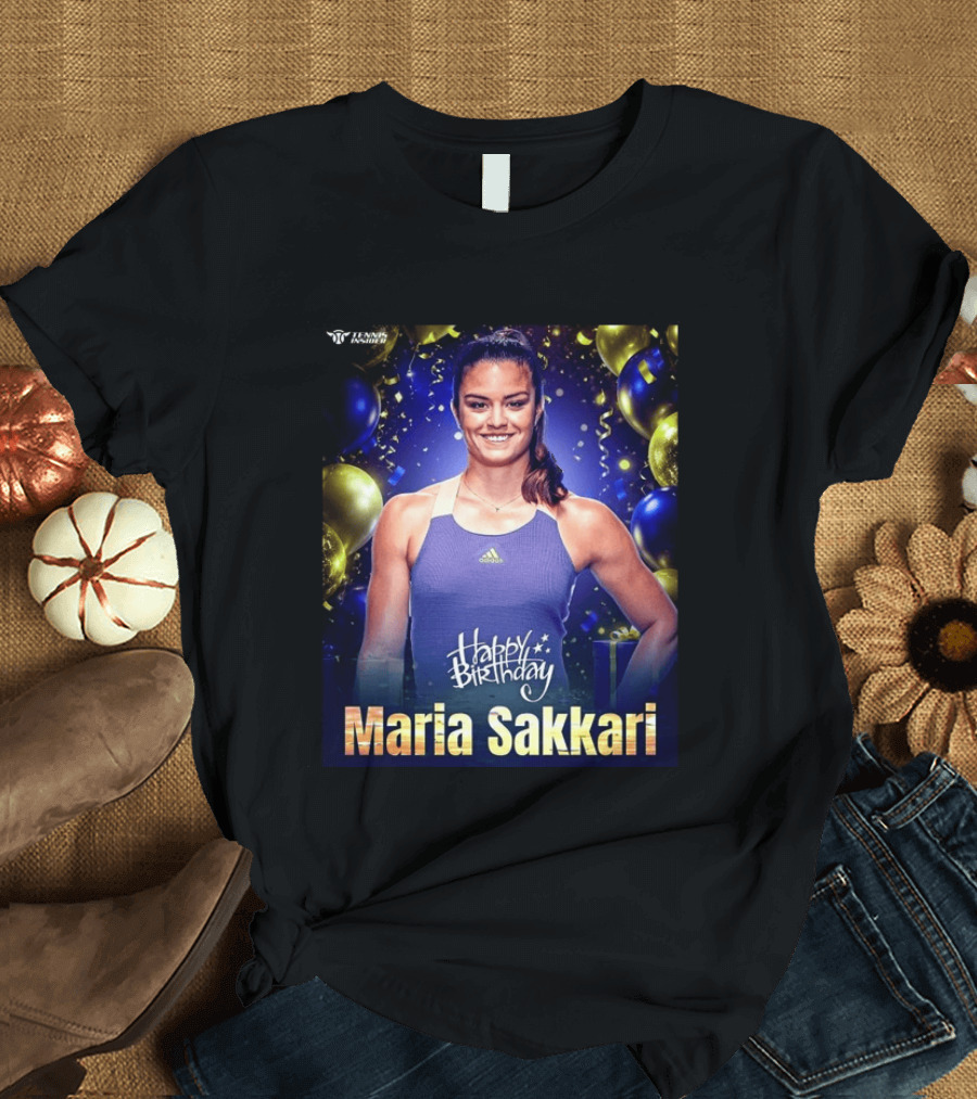 Happy Birthday Maria Sakkari Tennis Insider Celebration T-Shirt