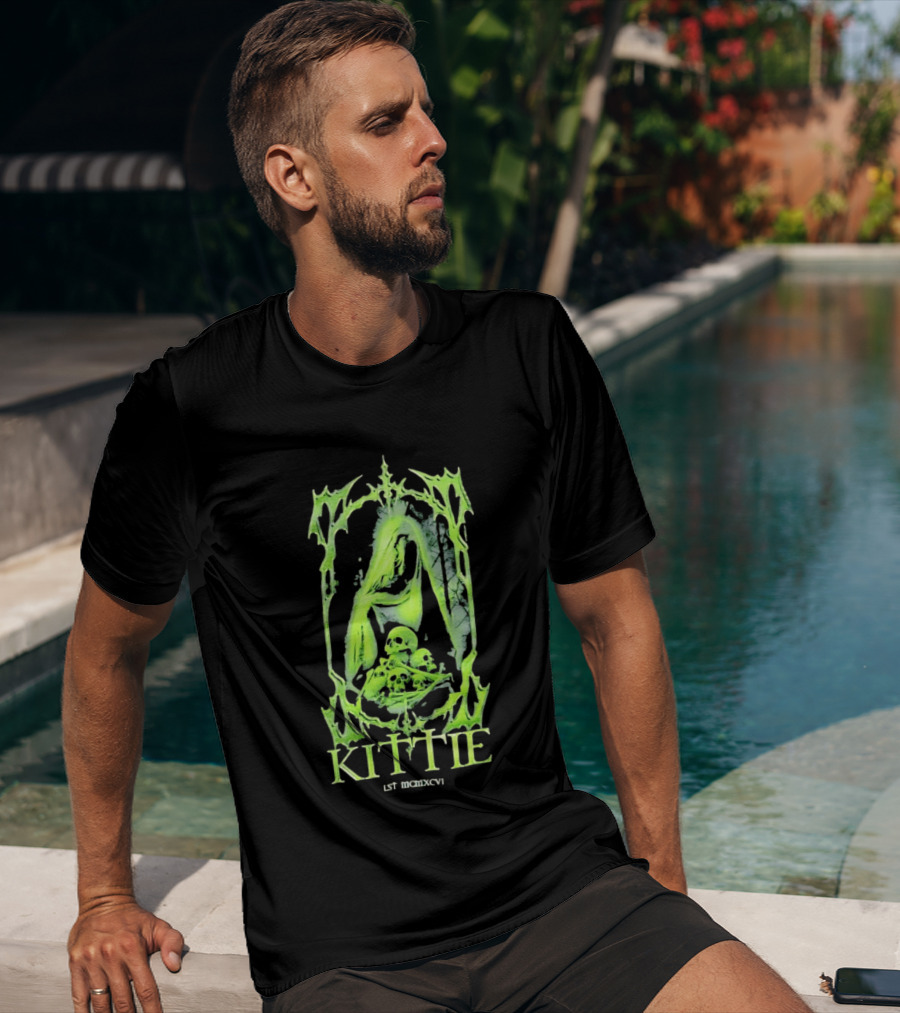 Kittie Est MCMXCVI Gothic Skull Reaper Band Nu Metal T-Shirt