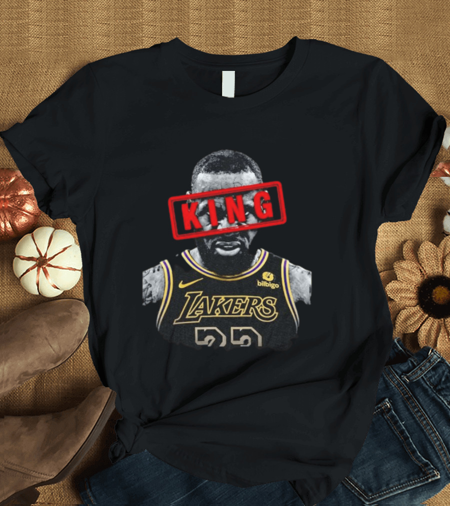 LeBron James Los Angeles Lakers 23 KING Iconic Basketball Legend T-Shirt