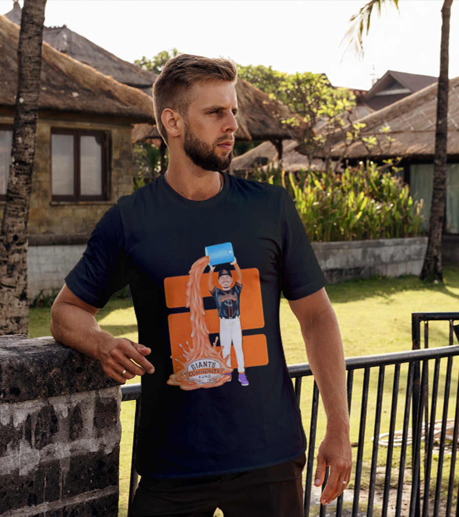 San Francisco Giants Community Fund Logan Webb Splash T-Shirt