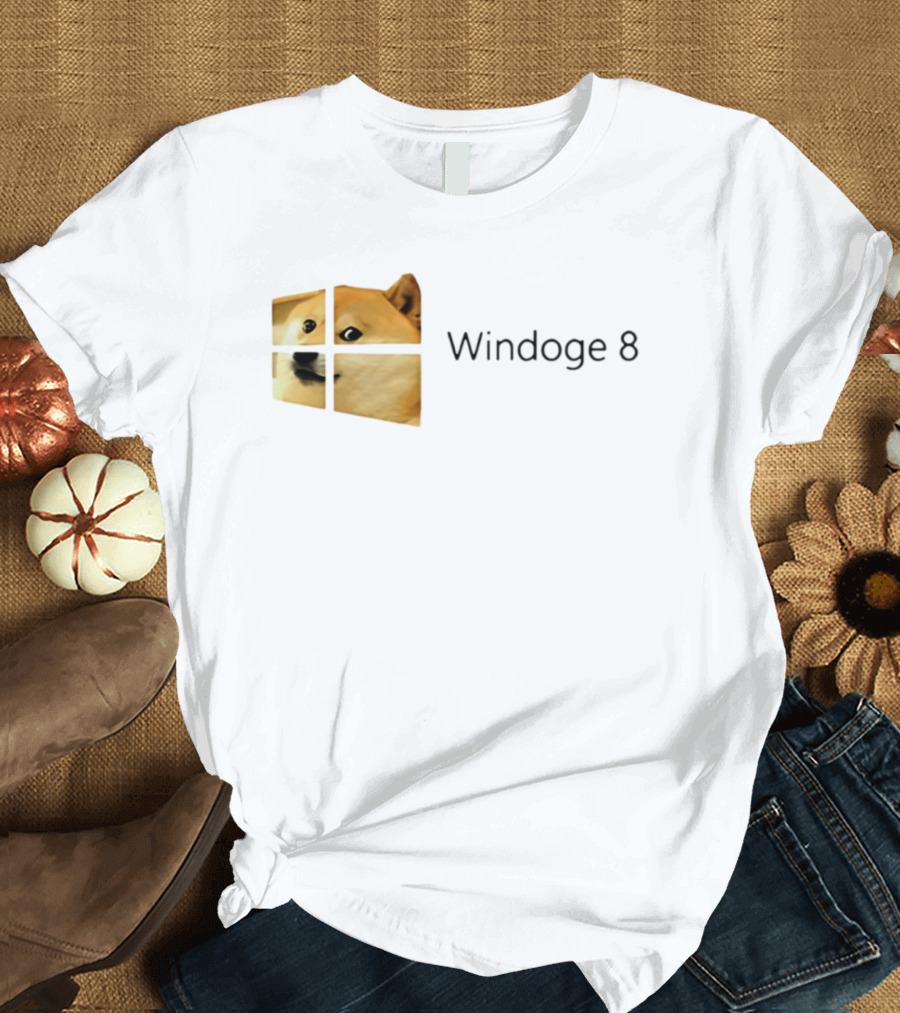 Doge Meme Windoge 8 Windows T-Shirt