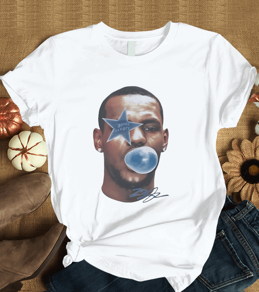 LeBron James Game Changer Star Blue Bubble 23 T-Shirt