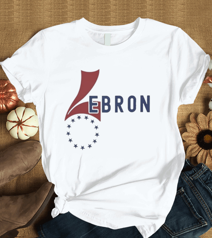 Lebron James 76ers Inspired Logo With Star Circle T-Shirt