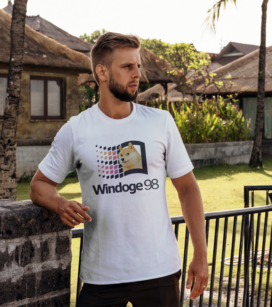 Windoge 98 Doge Meme Computer T-Shirt