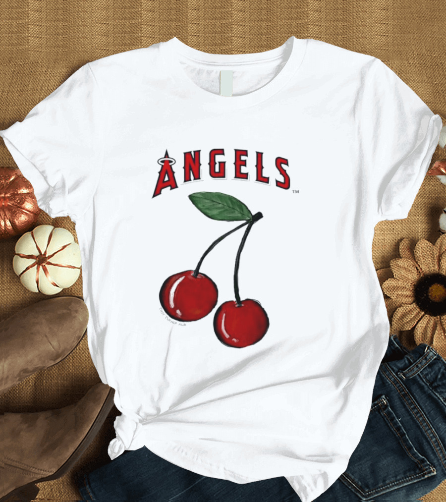 Los Angeles Angels Tiny Turnip MLB Cherries T-Shirt