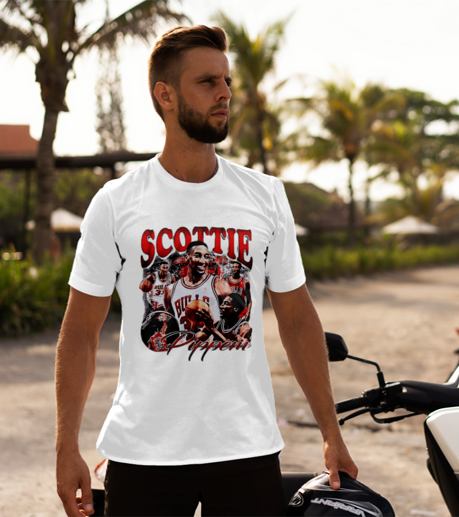 Scottie Pippen Chicago Bulls Basketball Legend 33 T-Shirt