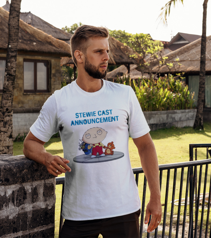 Stewie Griffin Family Guy Cast Announcement T-Shirt