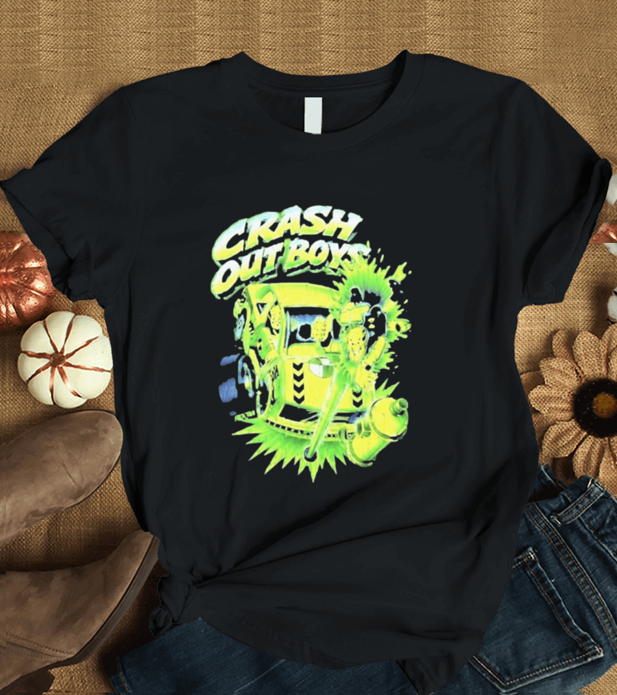 Adrien Broner Crash Out Boys Reven Brand Explosive Cartoon Car Scene T-Shirt