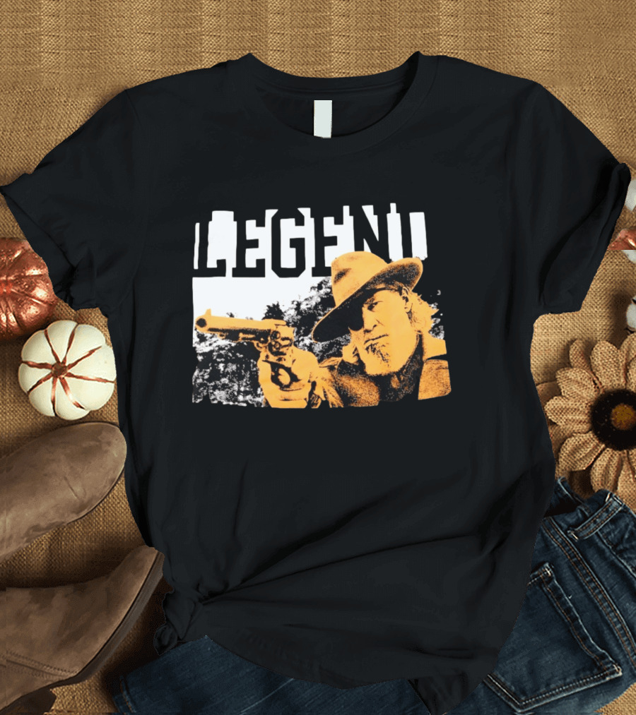 Legend Clint Eastwood Pointing Revolver T-Shirt