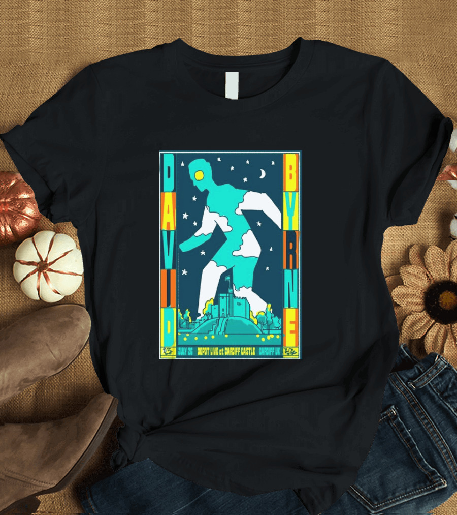 David Byrne Depot Live Cardiff Castle July 26 2026 Cardiff UK Show T-Shirt