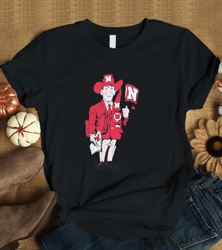 Nebraska Cornhuskers Herbie Husker Vintage Distressed T-Shirt