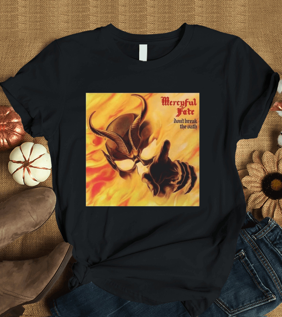 Mercyful Fate Don't Break The Oath Devil Horns Flame T-Shirt