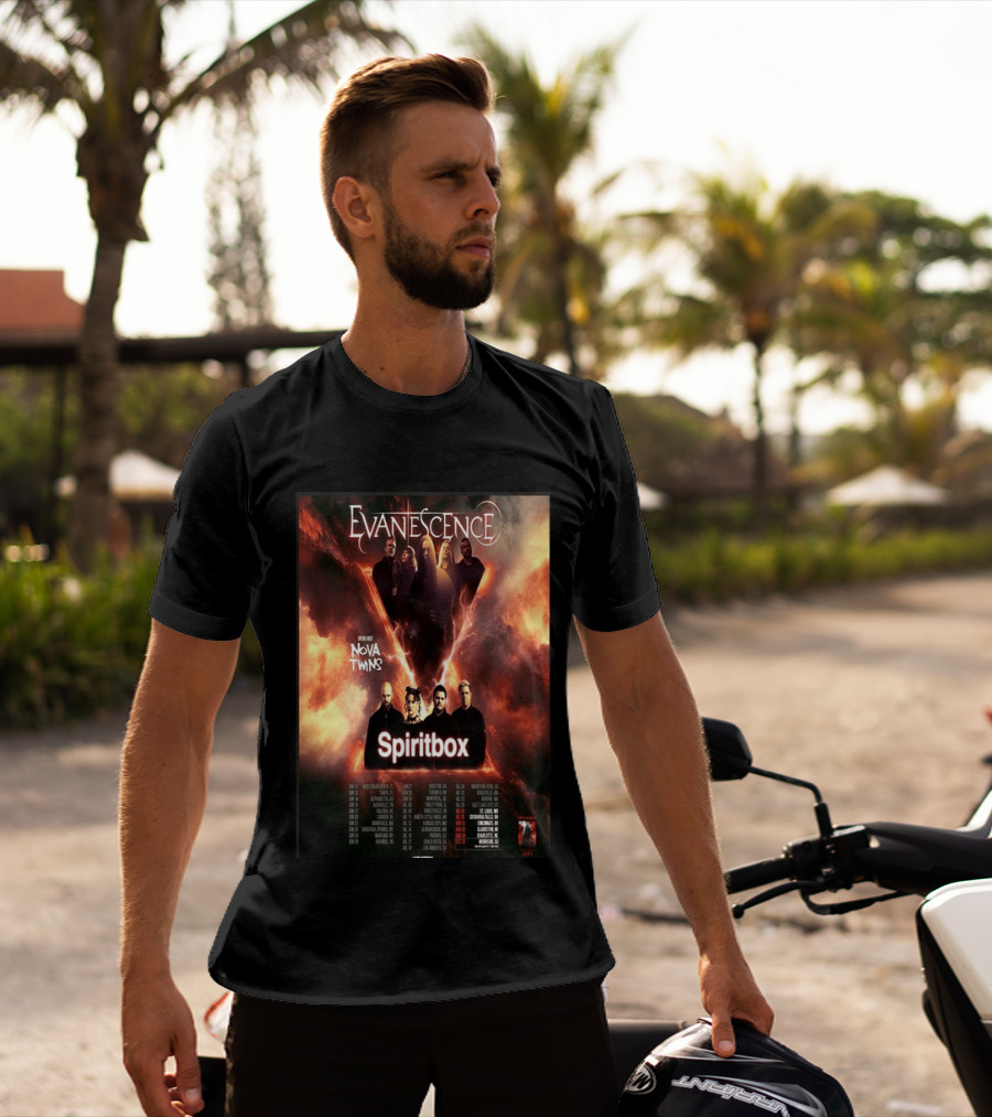 Evanescence US Tour 2026 Featuring Nova Twins And Spiritbox T-Shirt