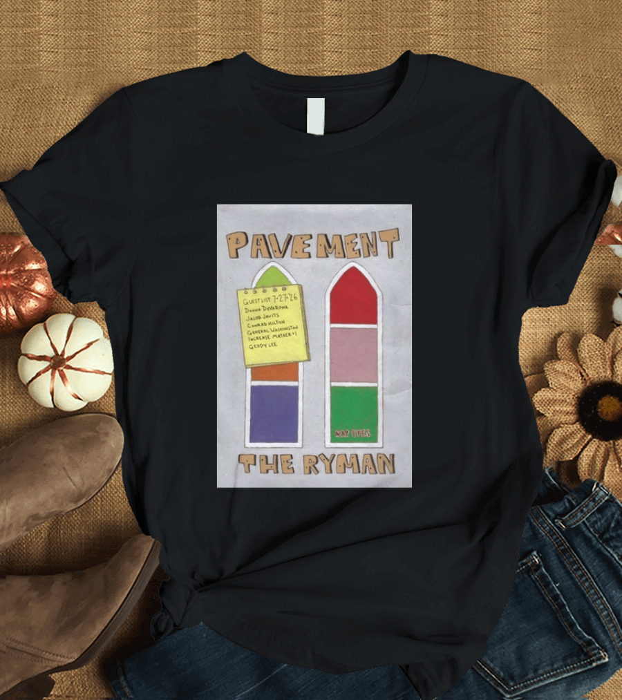 Pavement The Ryman July 27 2026 Guest List Donna Jacob John Spiral T-Shirt