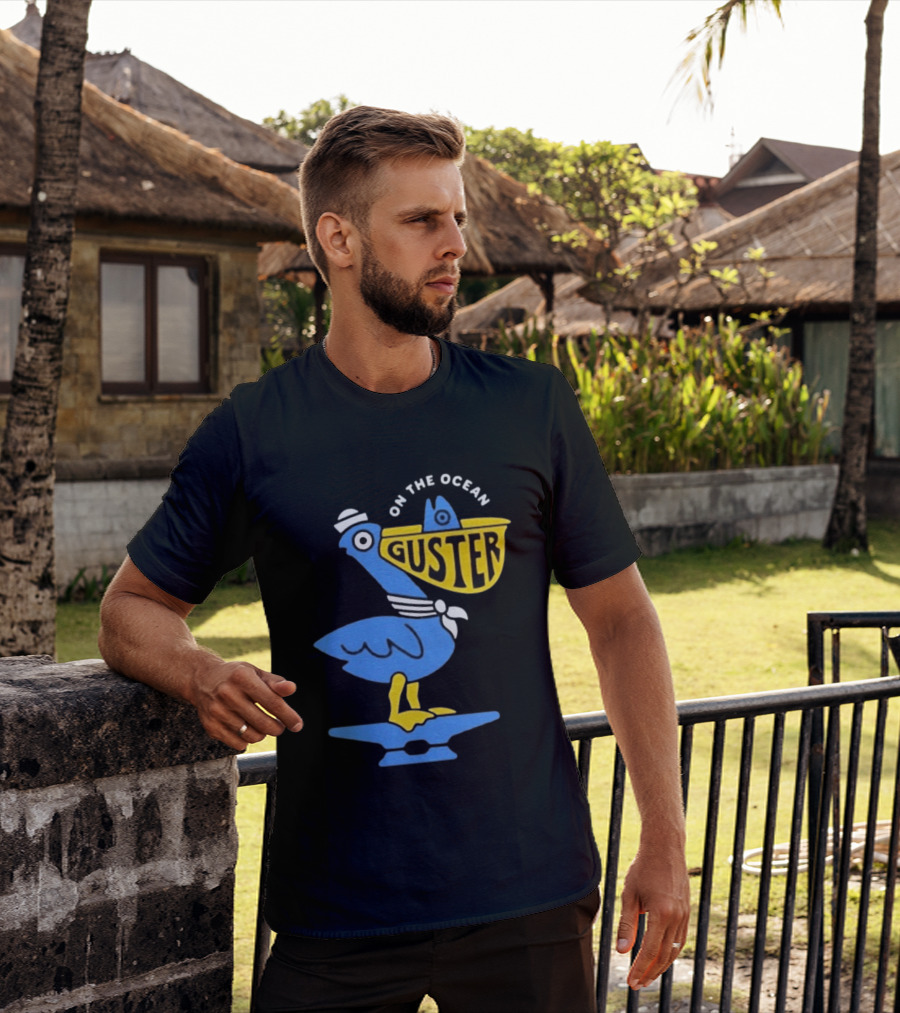 Pelican Guster On The Ocean Sailor Hat T-Shirt