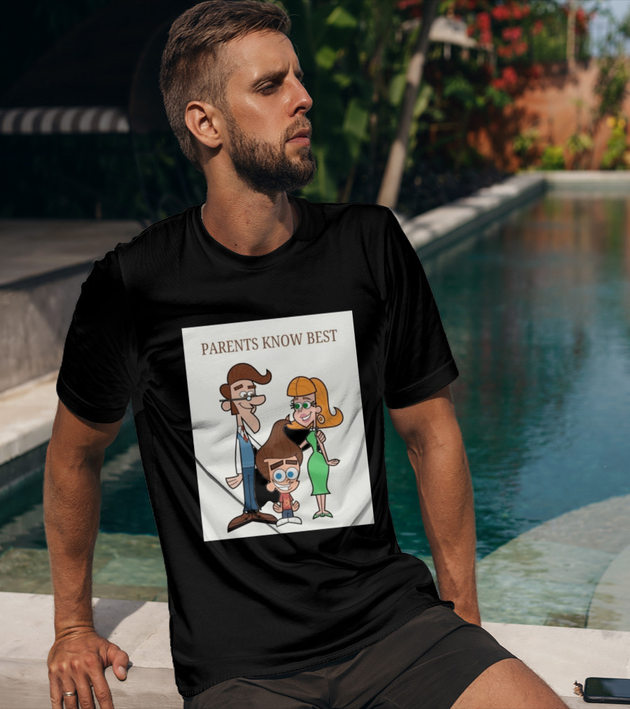 Parents Know Best Jimmy Neutron Timmy Turner Cartoon Mashup T-Shirt