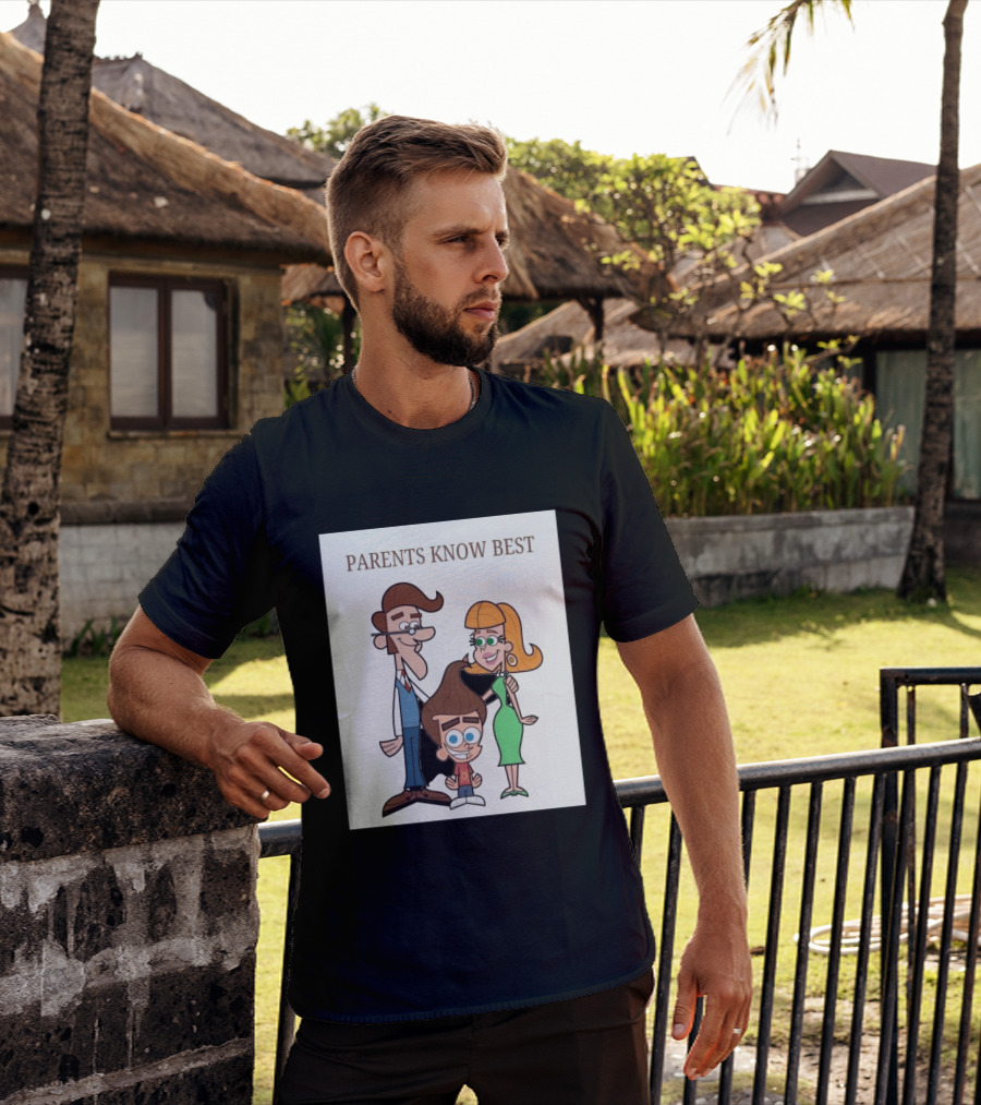 Parents Know Best Jimmy Neutron Timmy Turner Cartoon Mashup T-Shirt