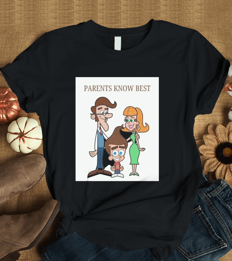 Parents Know Best Jimmy Neutron Timmy Turner Cartoon Mashup T-Shirt