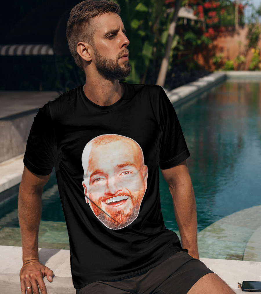 Post Malone Smiling Face Celebrity Image T-Shirt