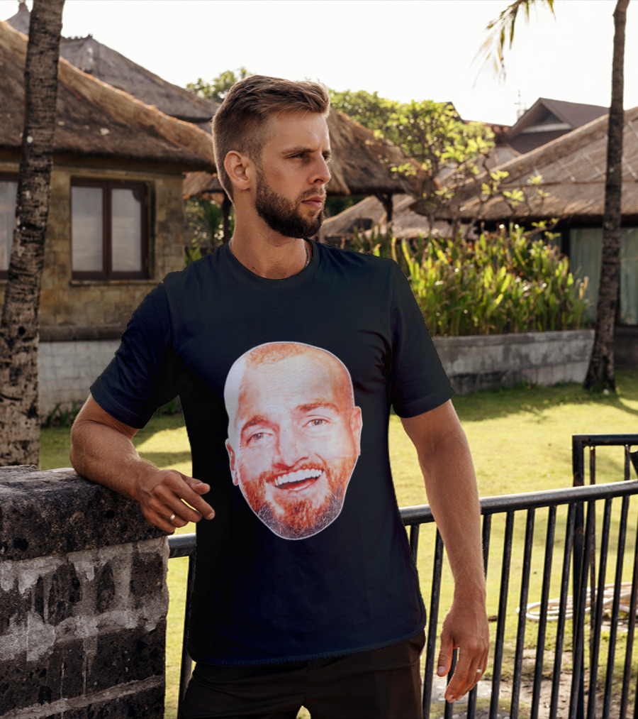 Post Malone Smiling Face Celebrity Image T-Shirt