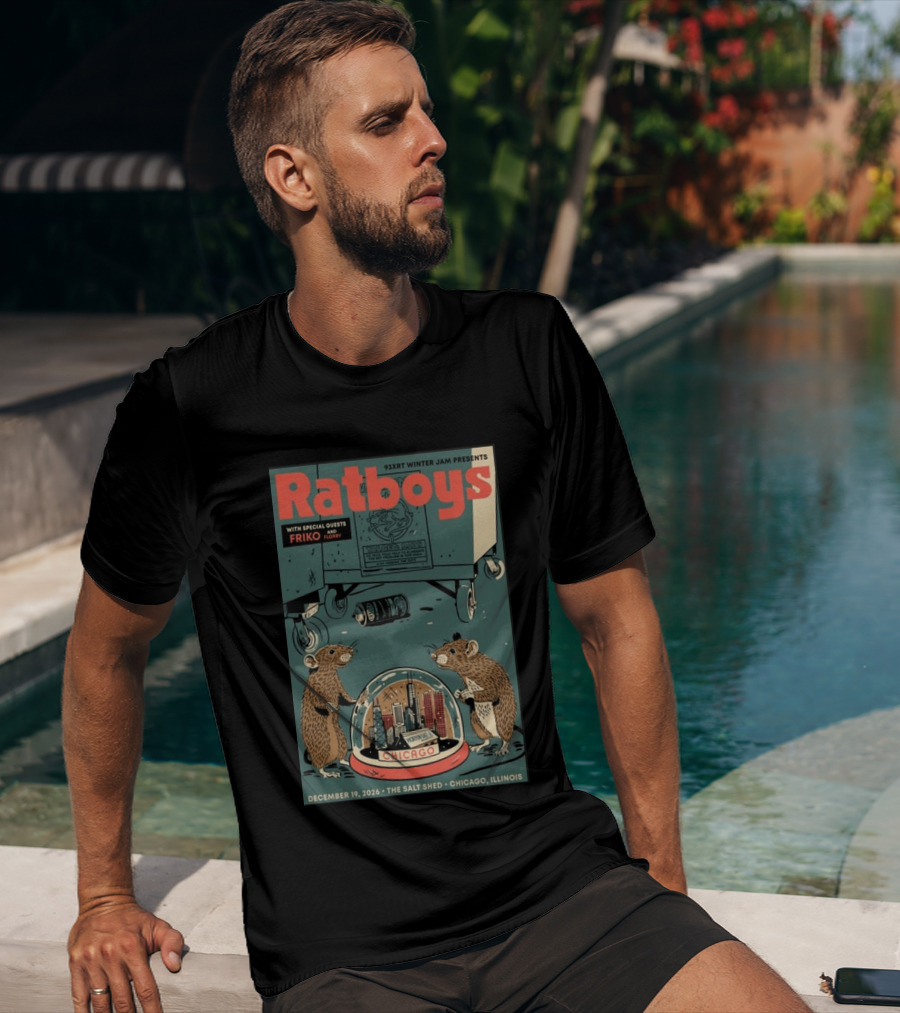 93XRT Winter Jam Presents Ratboys With Guests Friko And Floopy December 19 2026 The Salt Shed Chicago Illinois T-Shirt