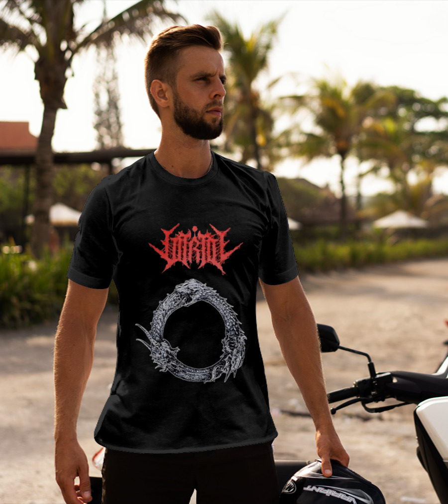 Jormungandr Ouroboros Serpent Circle With Lorna Shore T-Shirt