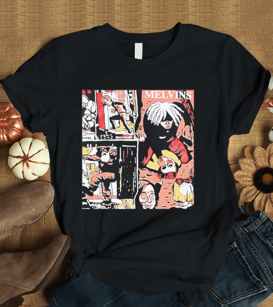 Melvins Brian Walsby Cartoon Art Alternative Rock T-Shirt