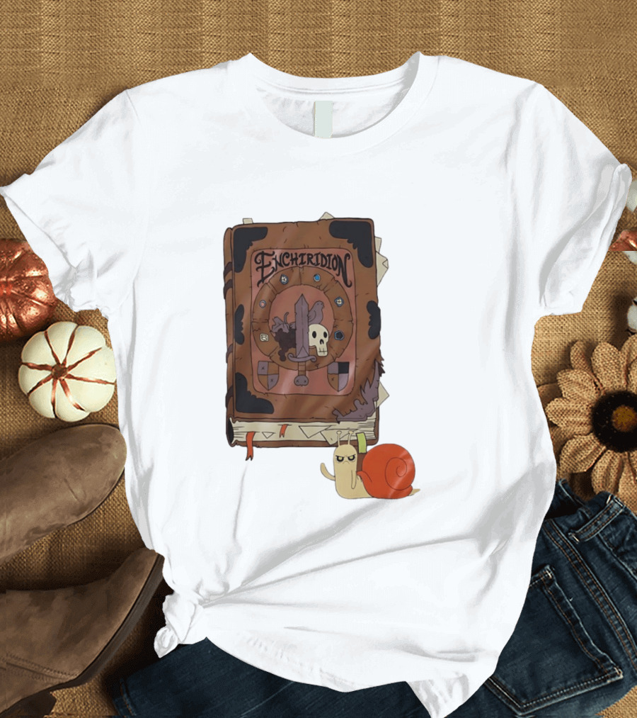 Adventure Time Enchiridion Snail Cartoon Network Book T-Shirt
