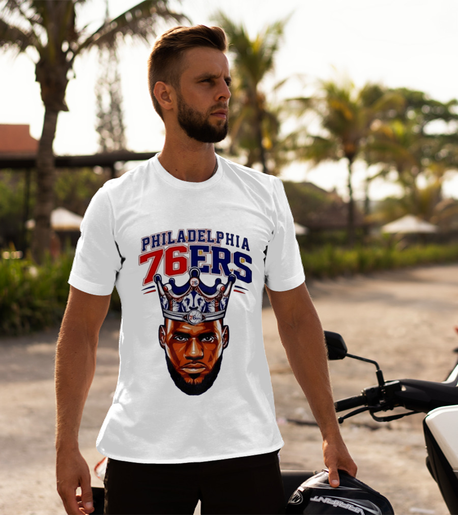 Philadelphia 76ers King Lebron 76 Crown T-Shirt