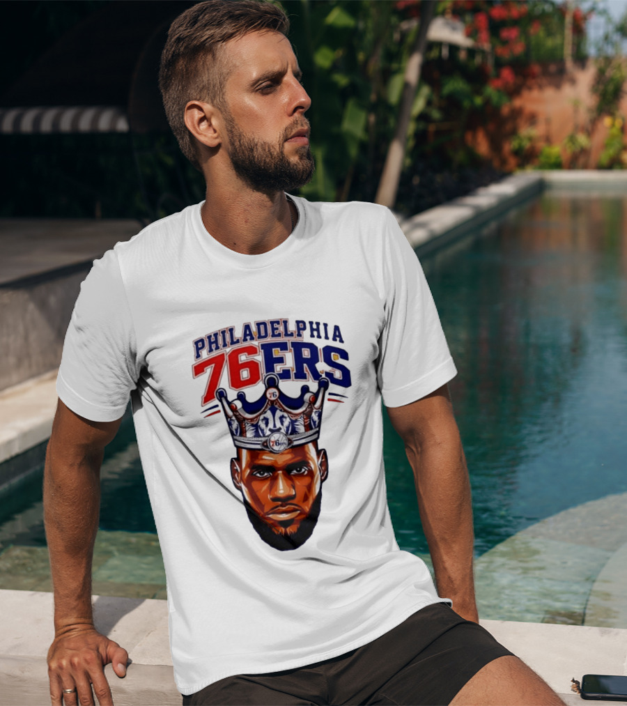 Philadelphia 76ers King Lebron 76 Crown T-Shirt