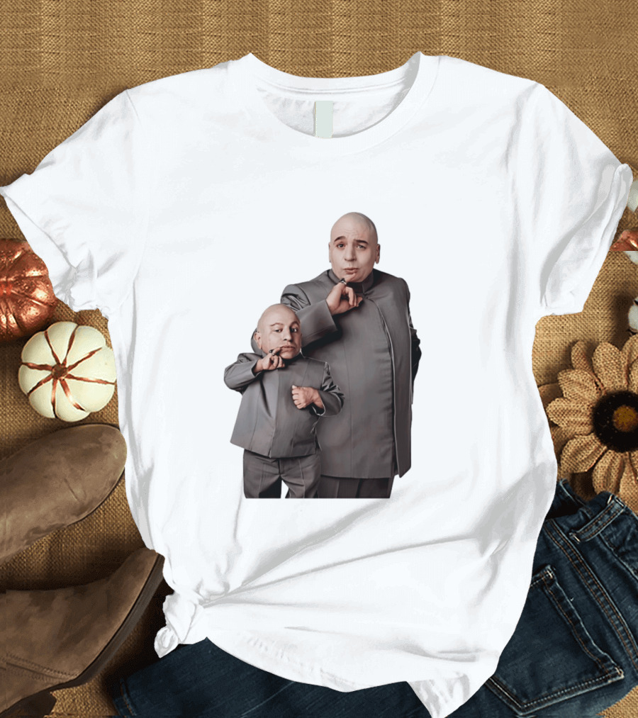 Dr Evil And Mini Me Iconic Duo Mike Myers Verne Troyer T-Shirt