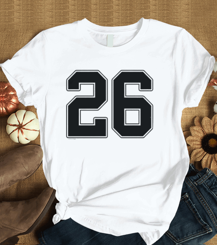 Minnesota Vikings Salute To Service 26 Name And Number T-Shirt
