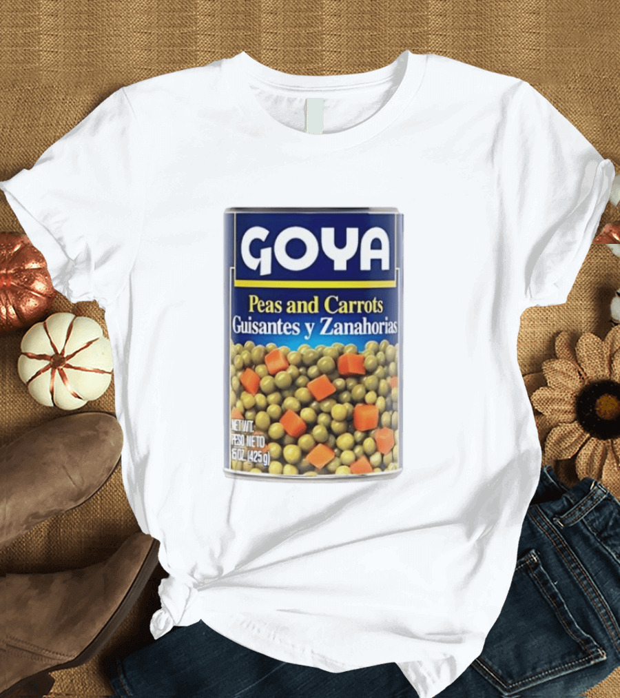Goya Peas And Carrots Guisantes Y Zanahorias 15 Oz 425 G Canned Vegetable Mix T-Shirt