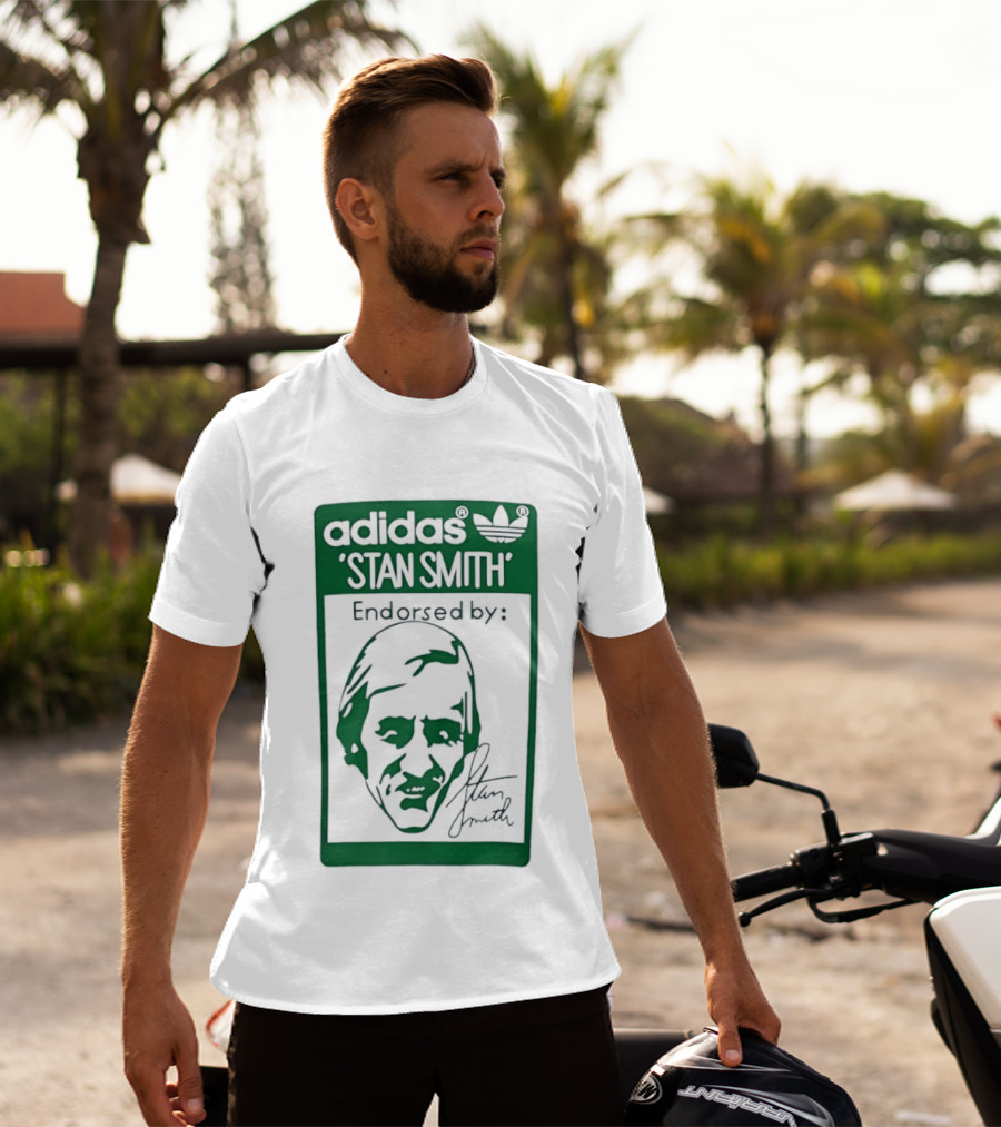 Adidas Stan Smith Endorsed Logo Green T-Shirt
