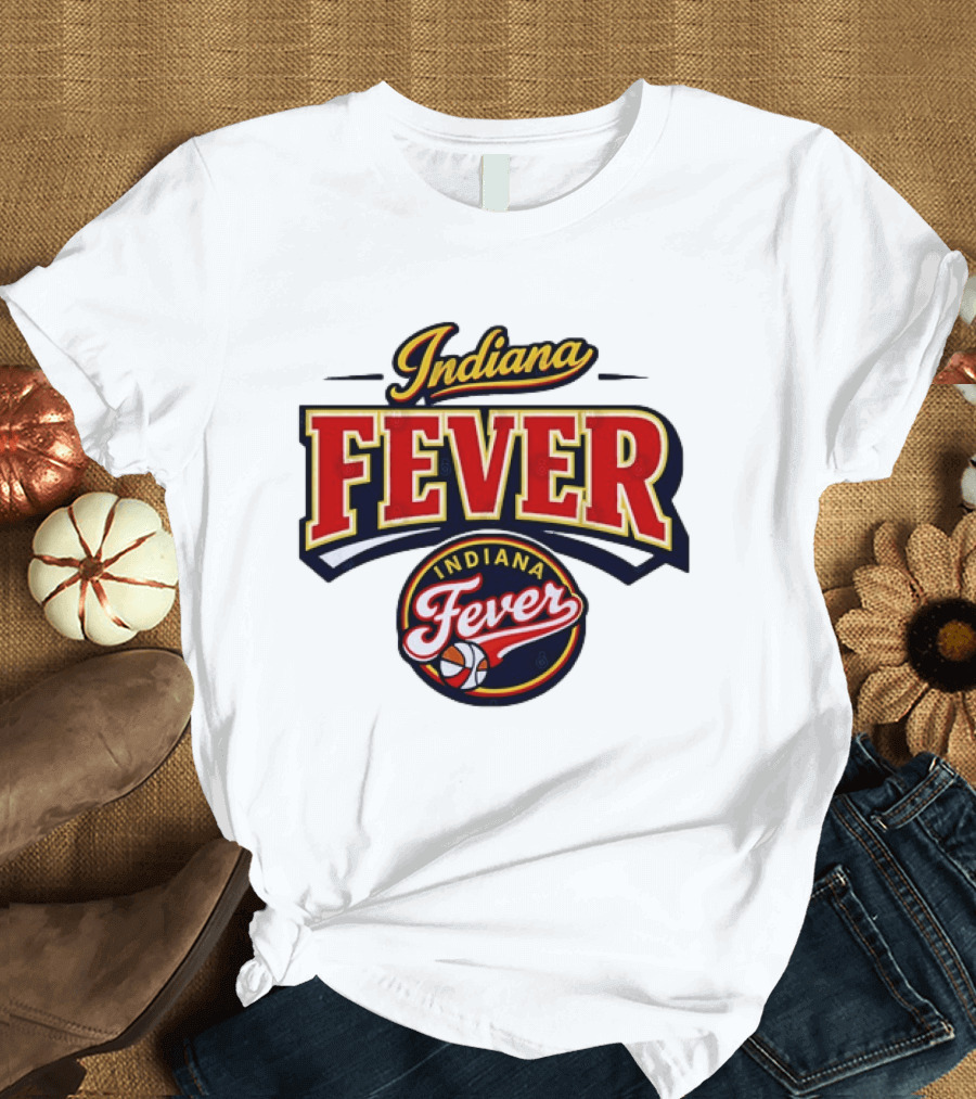 Indiana Fever WNBA Basketball Team Logo Historic T-Shirt