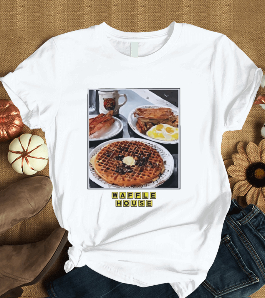 Onward Reserve Waffle House Breakfast Waffle Eggs Bacon T-Shirt