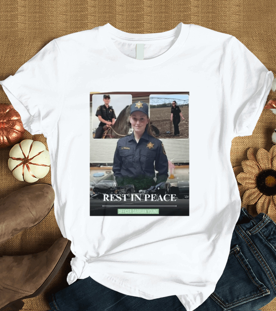Rest In Peace Officer D. Young Memorial T-Shirt