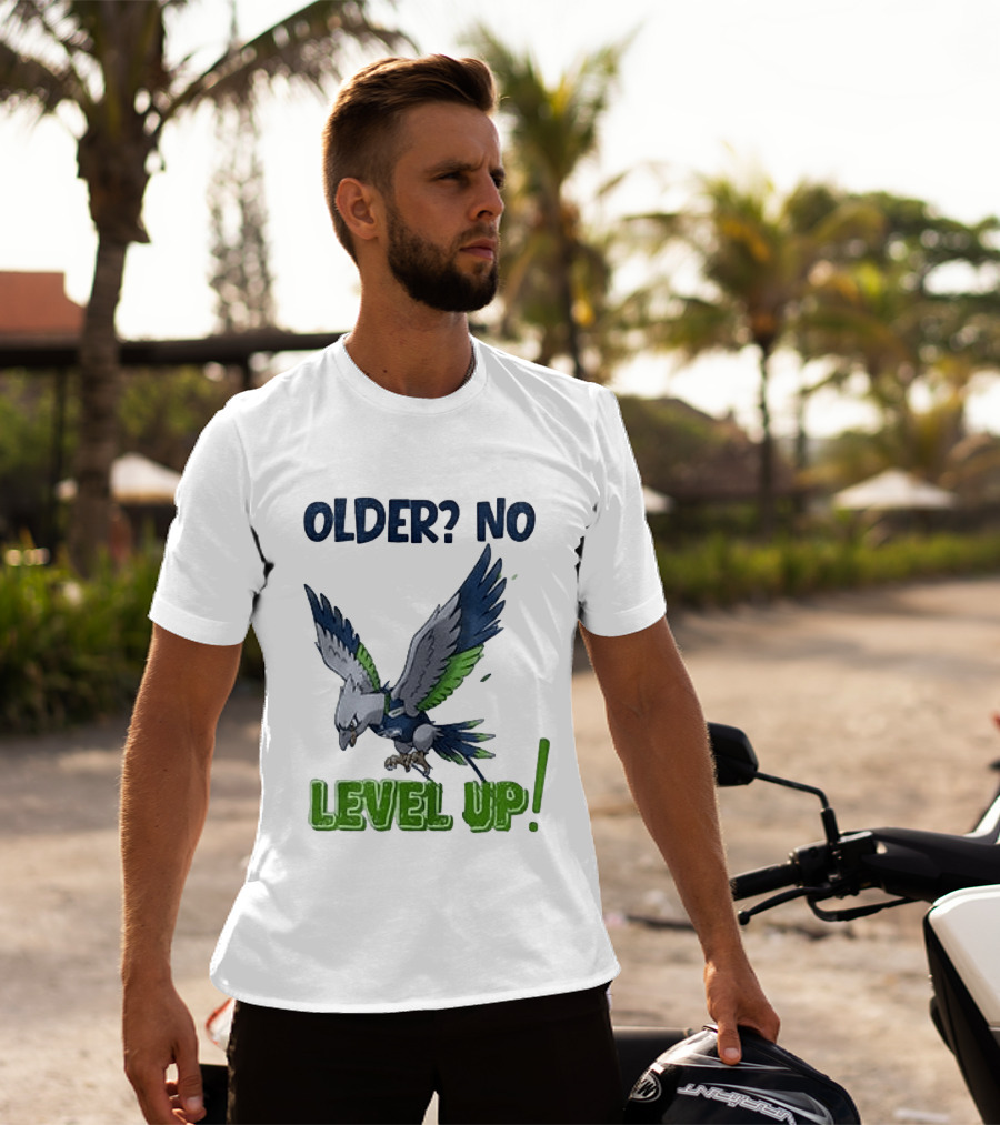 Seattle Seahawks Pokemon 30th Anniversary Older No Level Up T-Shirt