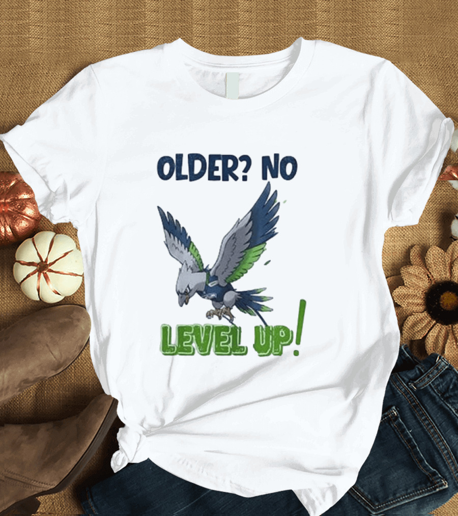 Seattle Seahawks Pokemon 30th Anniversary Older No Level Up T-Shirt
