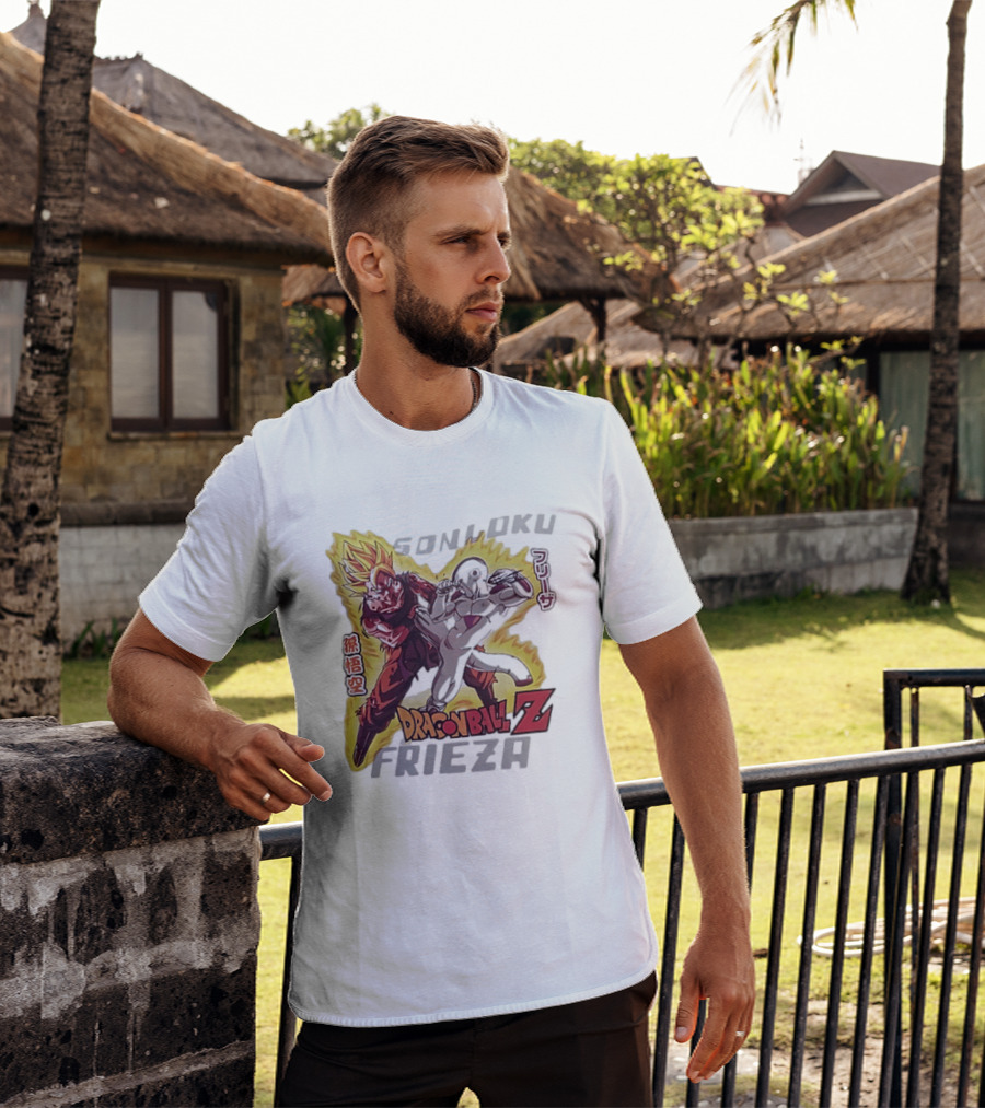 Son Goku Frieza Dragon Ball Z Anime Showdown T-Shirt