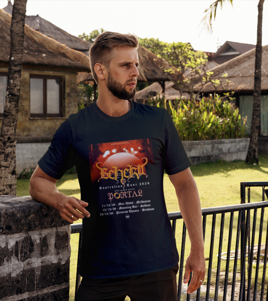 Sombre Dessein Beherit Australian Tour 2026 Special Guests Portal Tour Dates T-Shirt