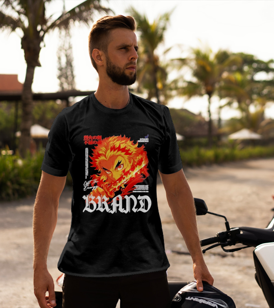 Kyojuro Rengoku Lift The Energy Flame Sword T-Shirt