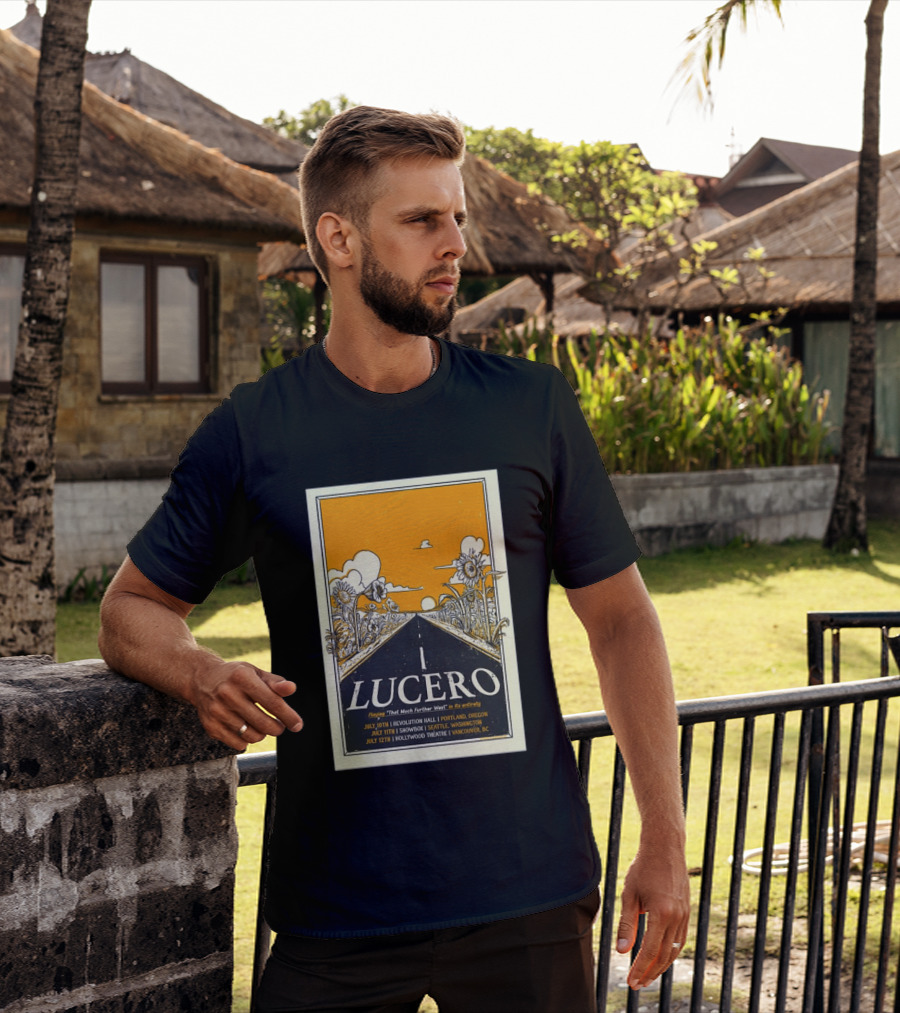 Lucero Playing That Much Further West Portland Seattle Vancouver July 2026 Tour T-Shirt