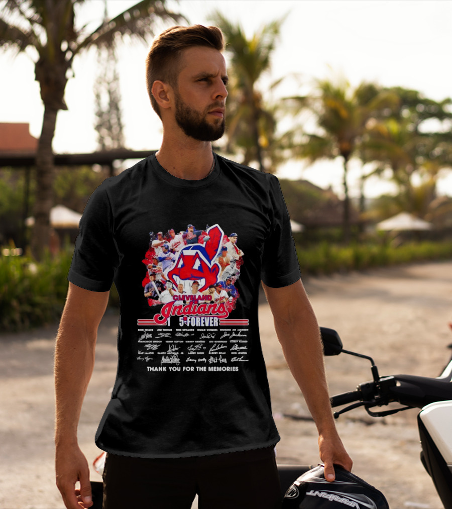 Cleveland Indians 1915 Forever Players Legends Thank You For The Memories T-Shirt